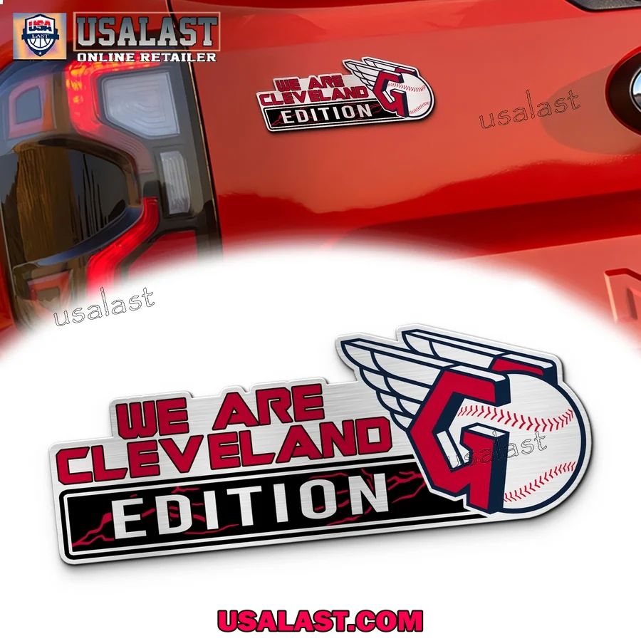 Cleveland Guardians Edition Engraved Car Name Badge