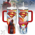 Superman and Krypto Truth Justice Handle Tumbler