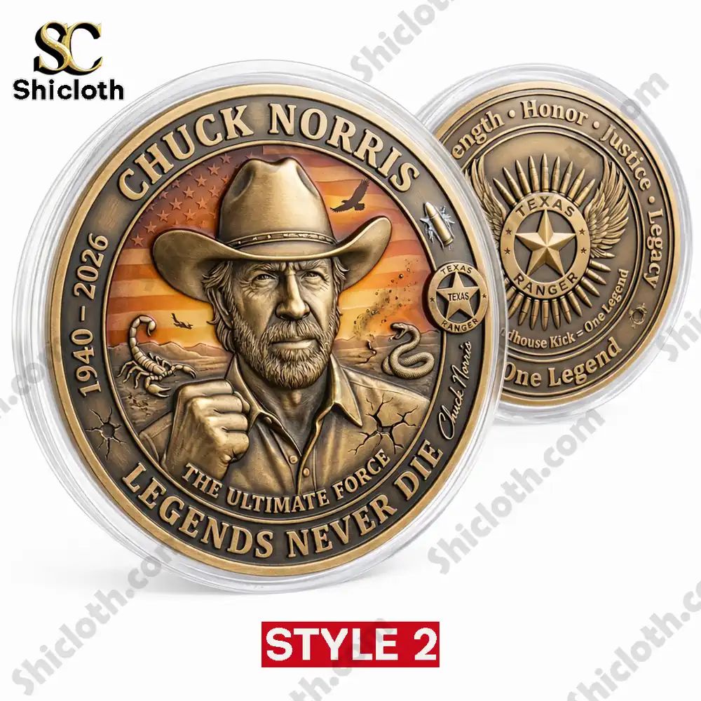 Chuck Norris “Legends Never Fade” Memorial Coin