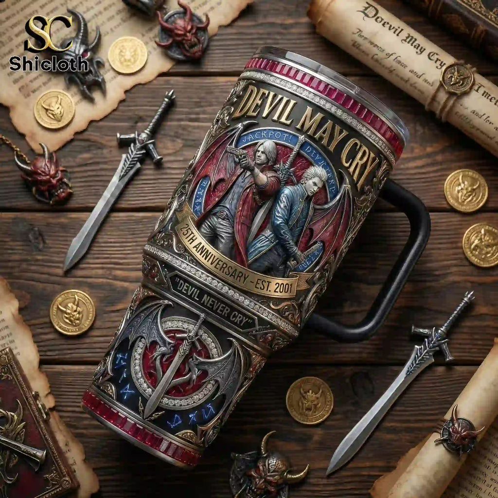 Devil May Cry 25th Anniversary 40oz Yeti Tumbler With Handle