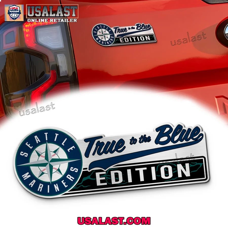 Seattle Mariners Edition Engraved Car Name Badge