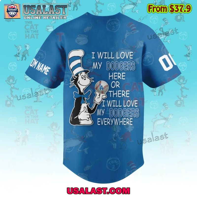 Los Angeles Dodgers x Dr Seuss Baseball Jersey