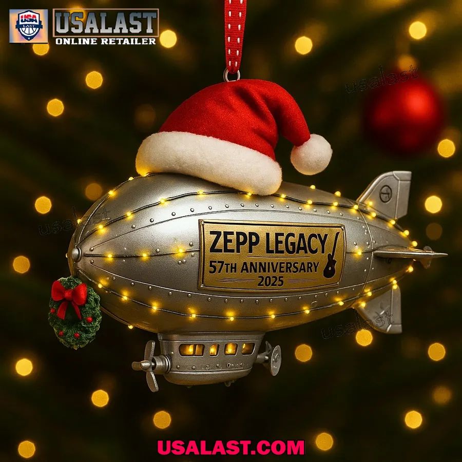 Led Zeppelin 57th Anniversary Christmas Ornament