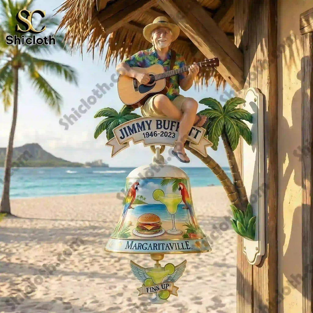 Jimmy Buffett Tribute Margaritaville Wall Bell