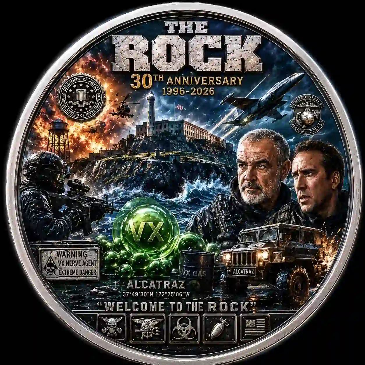 The Rock 30th Anniversary Commemorative Coin