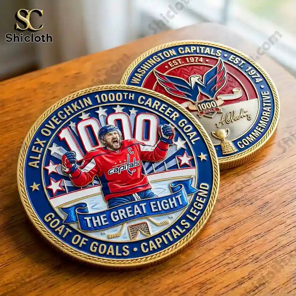 Alex Ovechkin 1000th Career Goal Commemorative Coin