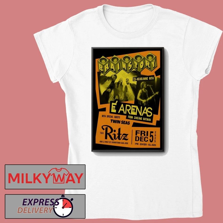 Brainstory Dec 5 2025 San Jose Tour Poster shirt