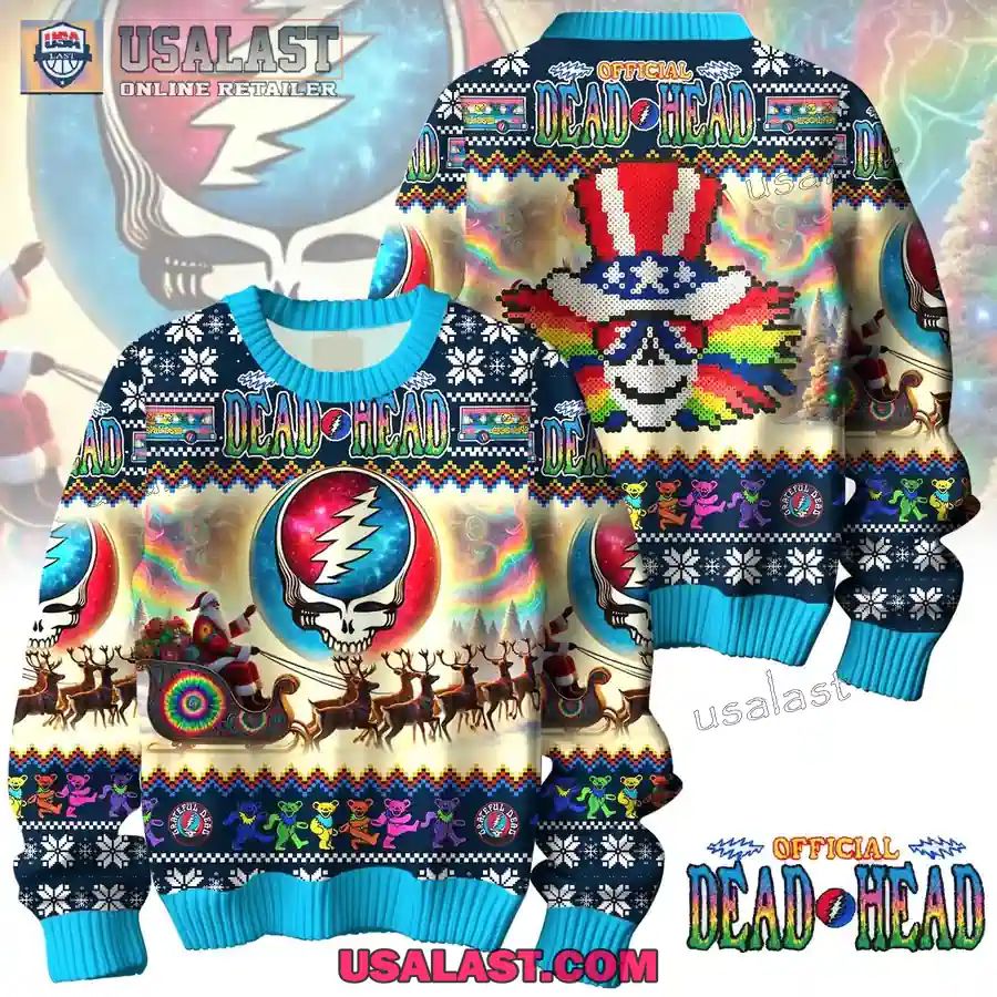 Grateful Dead Deadhead Ugly Christmas Sweater