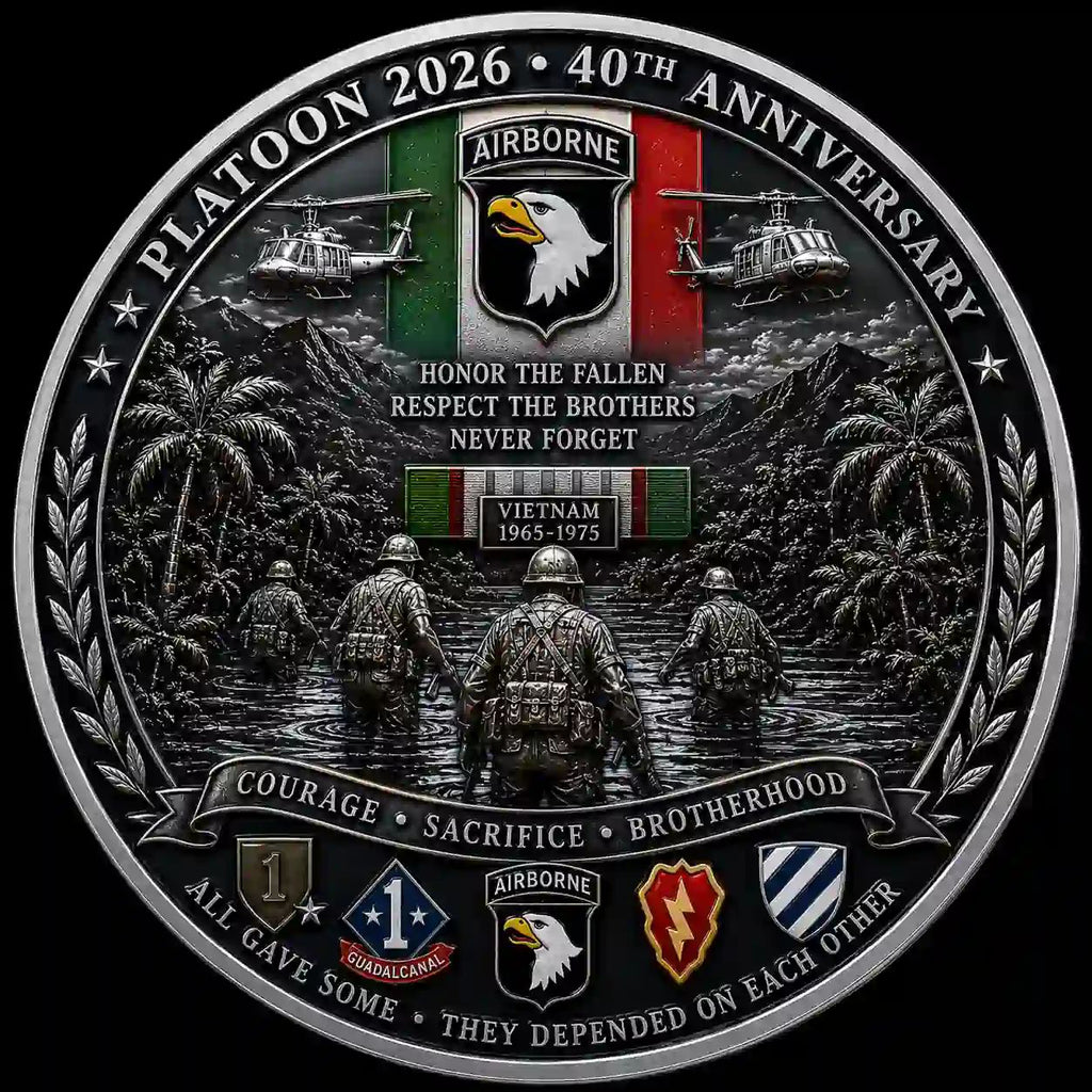 PLATOON VIETNAM 1965-1975 40th Anniversary Memorial Coin