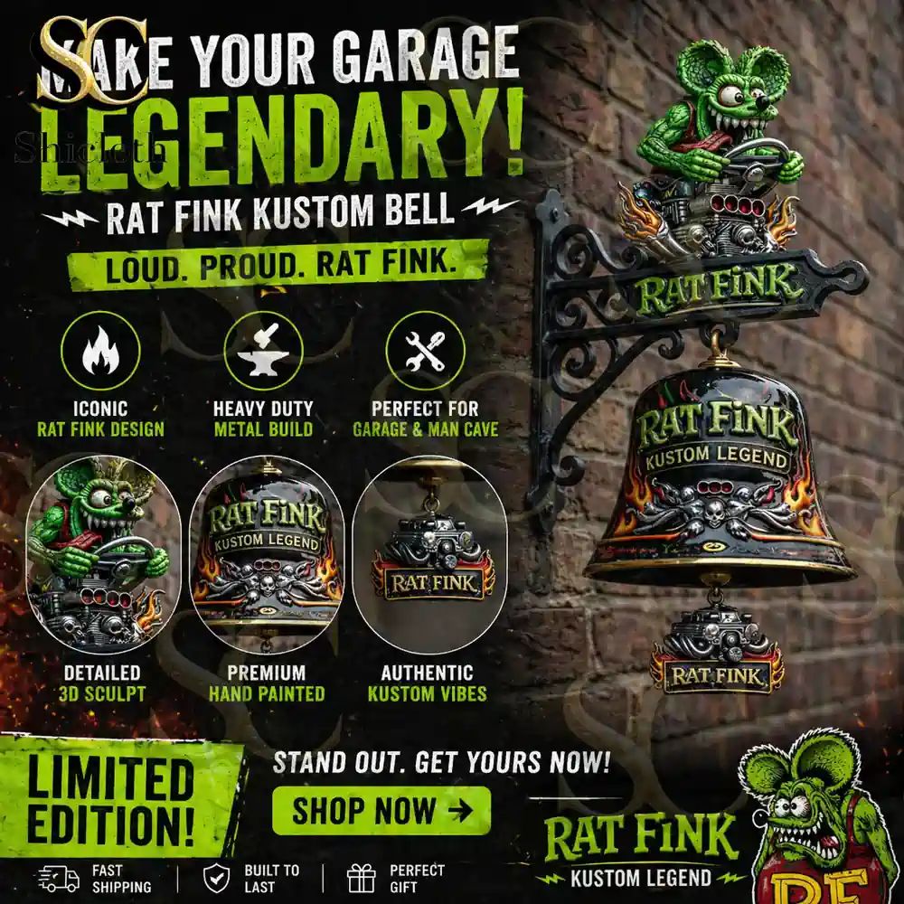 Rat Fink Kustom Legend Commemorative Wall Bell