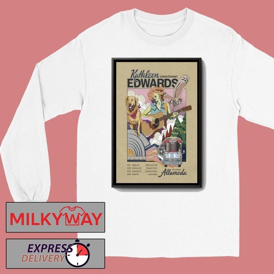 Poster Kathleen Edwards Western Canada Tour shirt