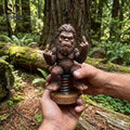 Bigfoot “Zero F_cks Given” Decor Car Dashboard Bobblehead