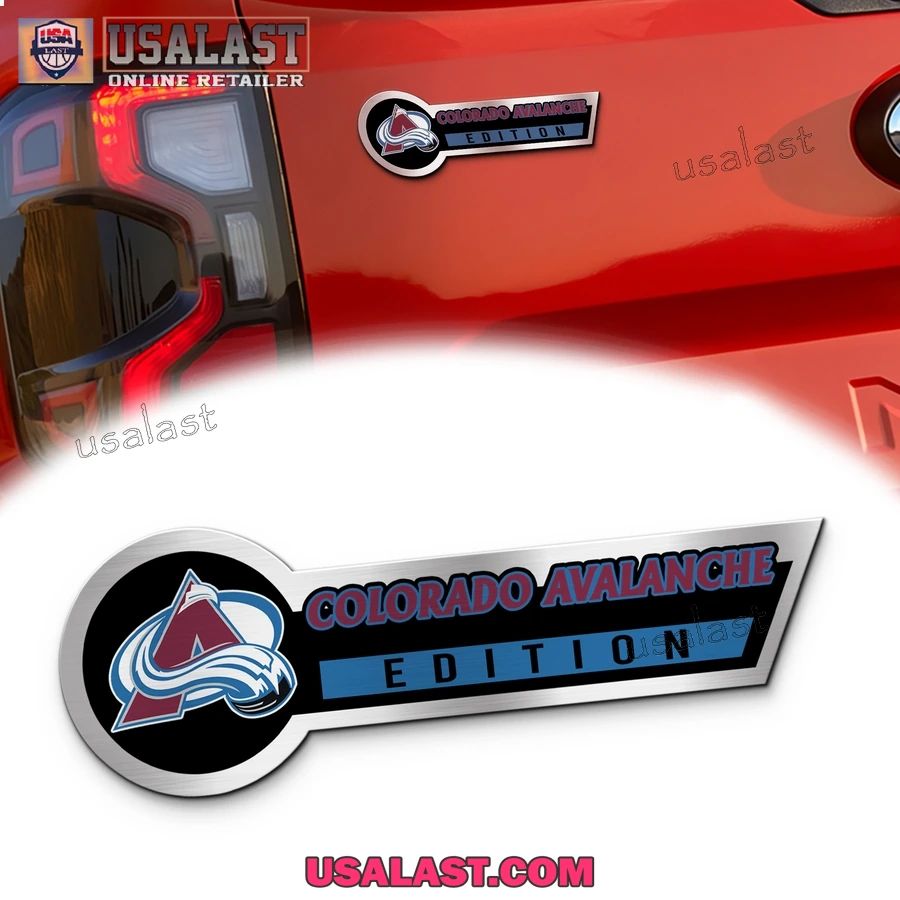 Colorado Avalanche Edition 3D Engraved Car Name Emblem