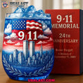 September 11 2001 Memorial Wine Glass