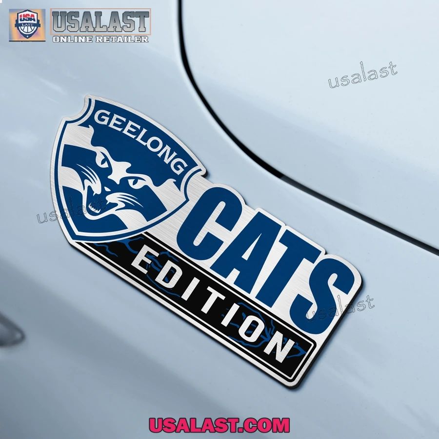 Geelong Cats Edition Custom 3D Car Badge Sticker