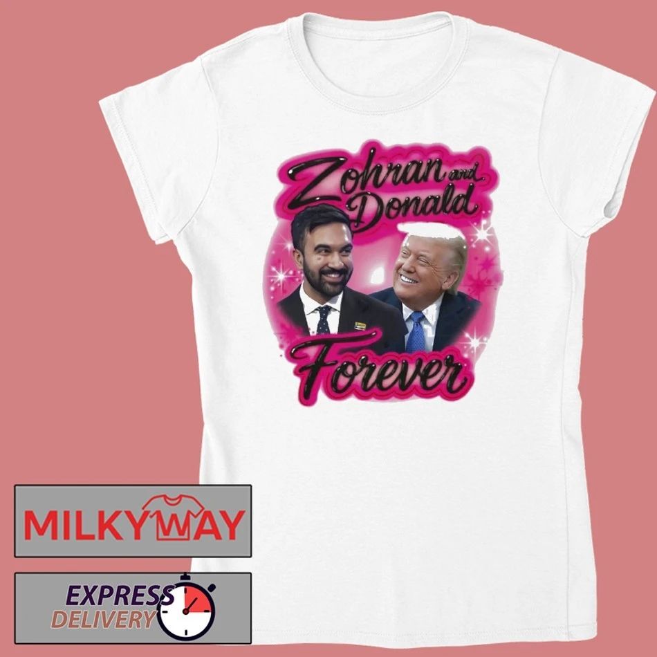 Zohran And Donald Airbrush T-shirt