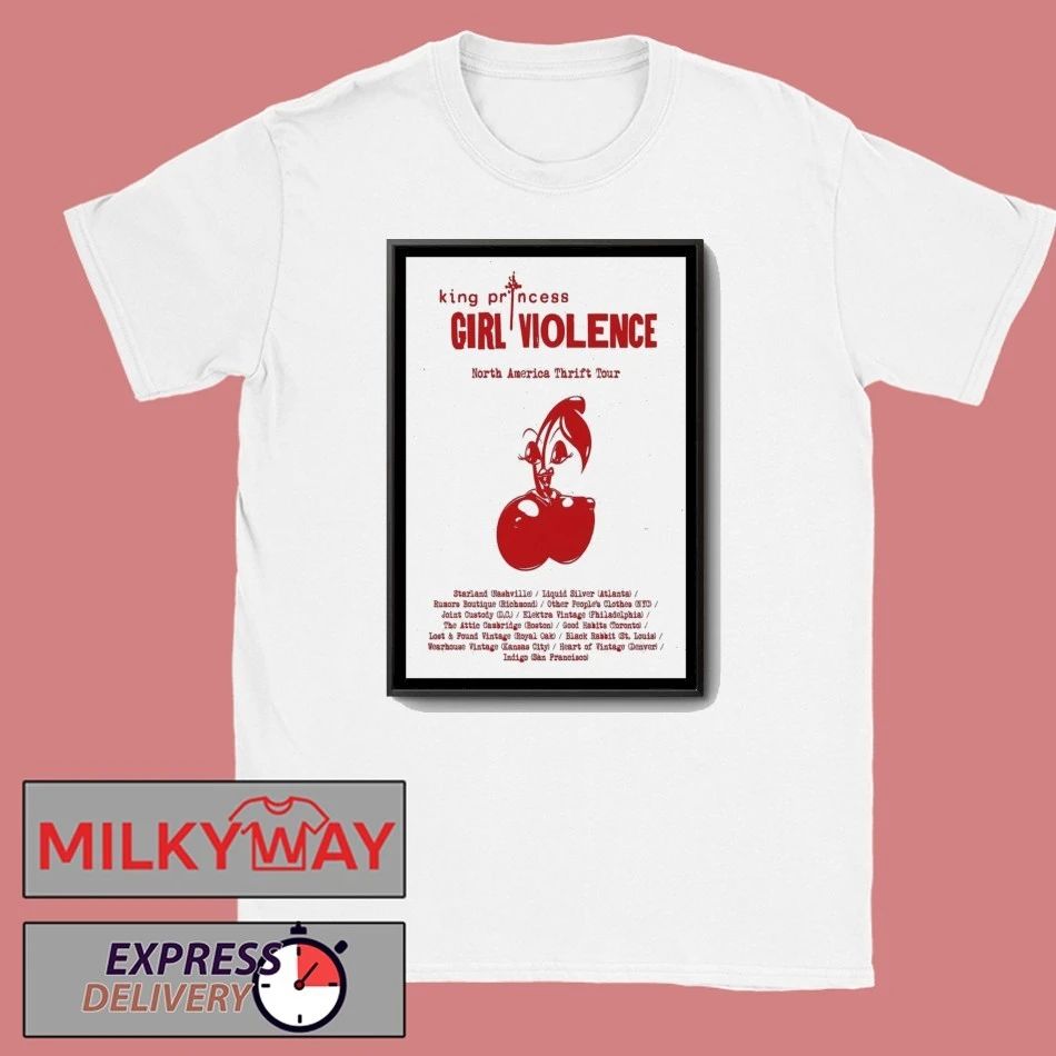 King Princess North America Thrift Tour 2025 Poster shirt