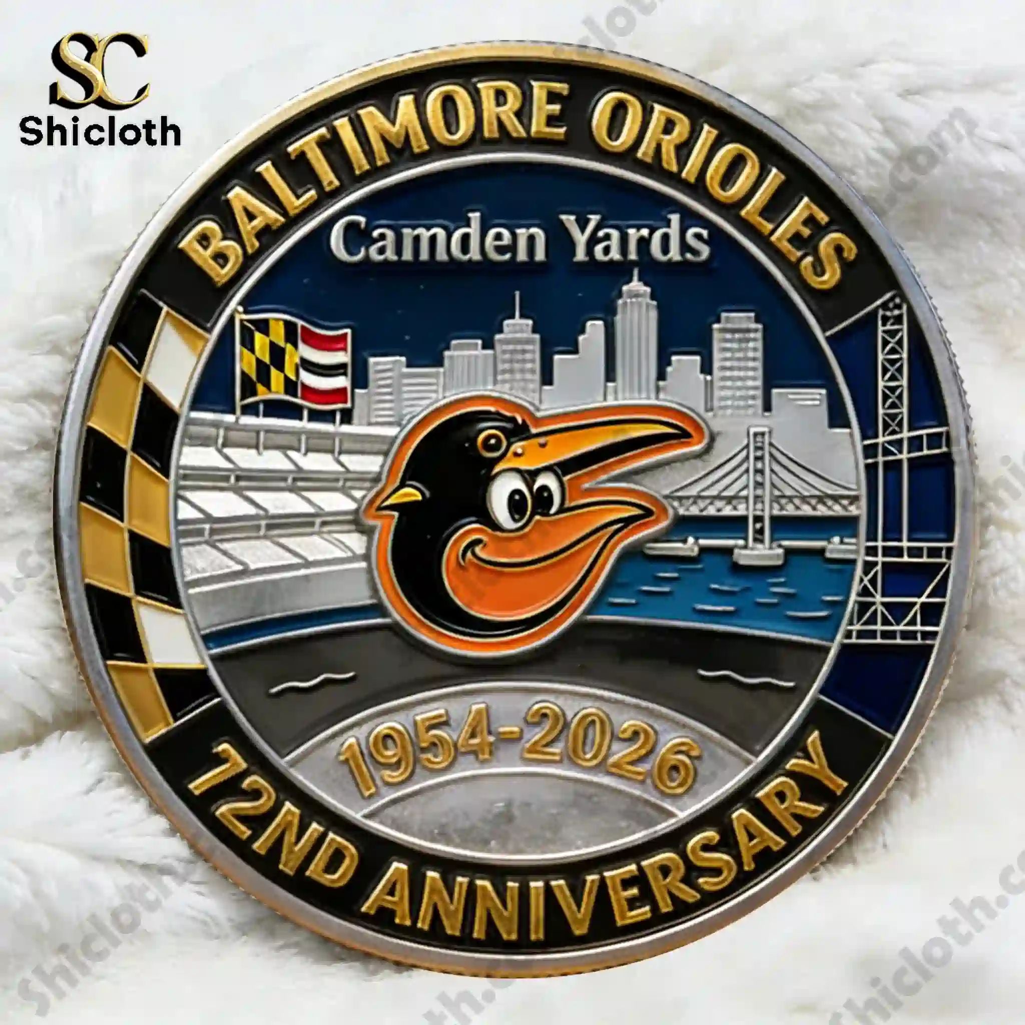 Baltimore Orioles 72nd Anniversary Commemorative Coin