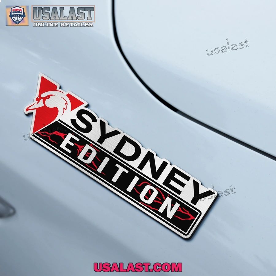 Sydney Swans Edition Custom 3D Car Badge Sticker