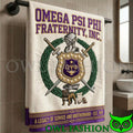 Omega Psi Phi Premium Bath Towels