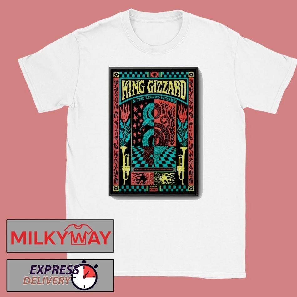 King Gizzard And The Lizard Wizard 11 7 2025 Den Bosch Netherlands Poster shirt