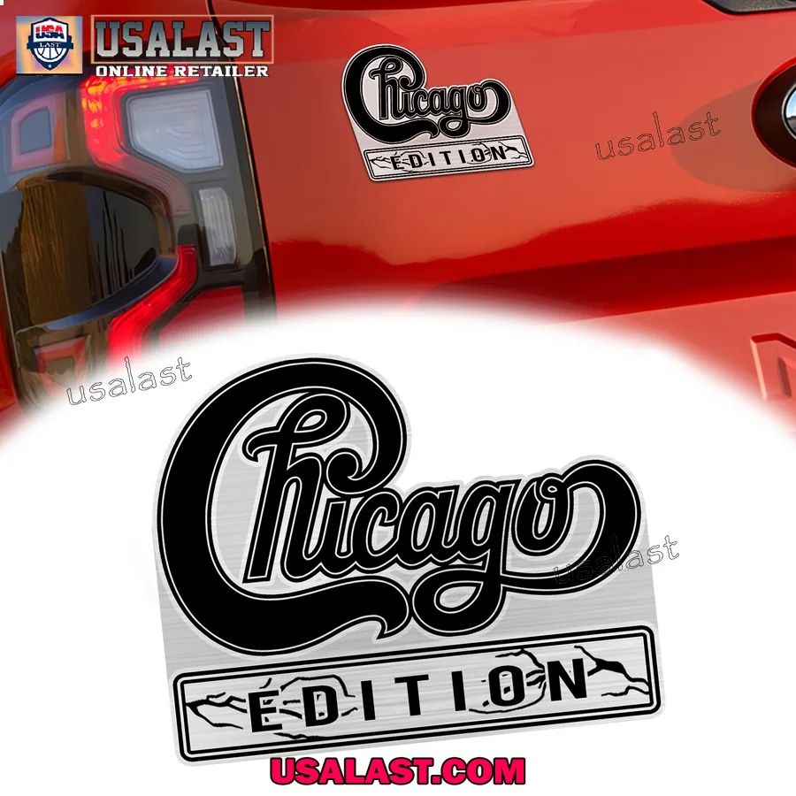 Chicago Rock Band 3D Engraved Car Emblem Badge