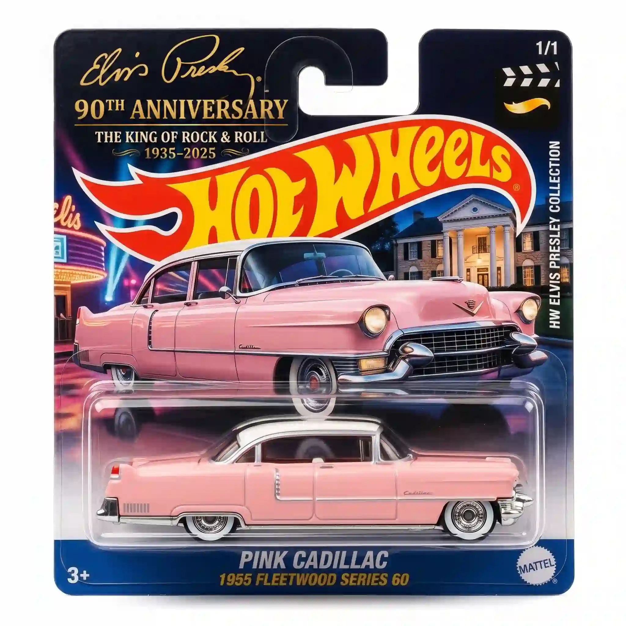 Wheels Elvis Presley 90th Anniversary Pink Cadillac Collector Edition