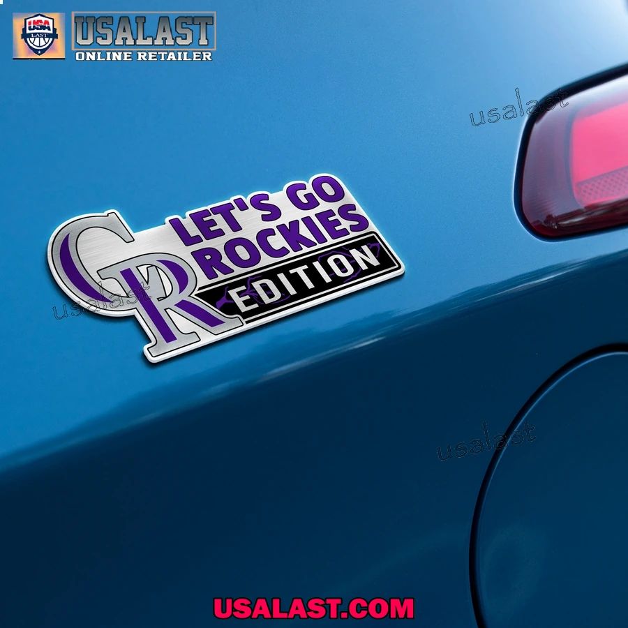 Colorado Rockies Edition Engraved Car Name Badge