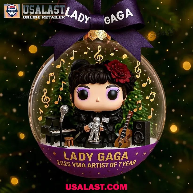 Lady Gaga 2025 VMA Artist Of The Year Christmas Ornament