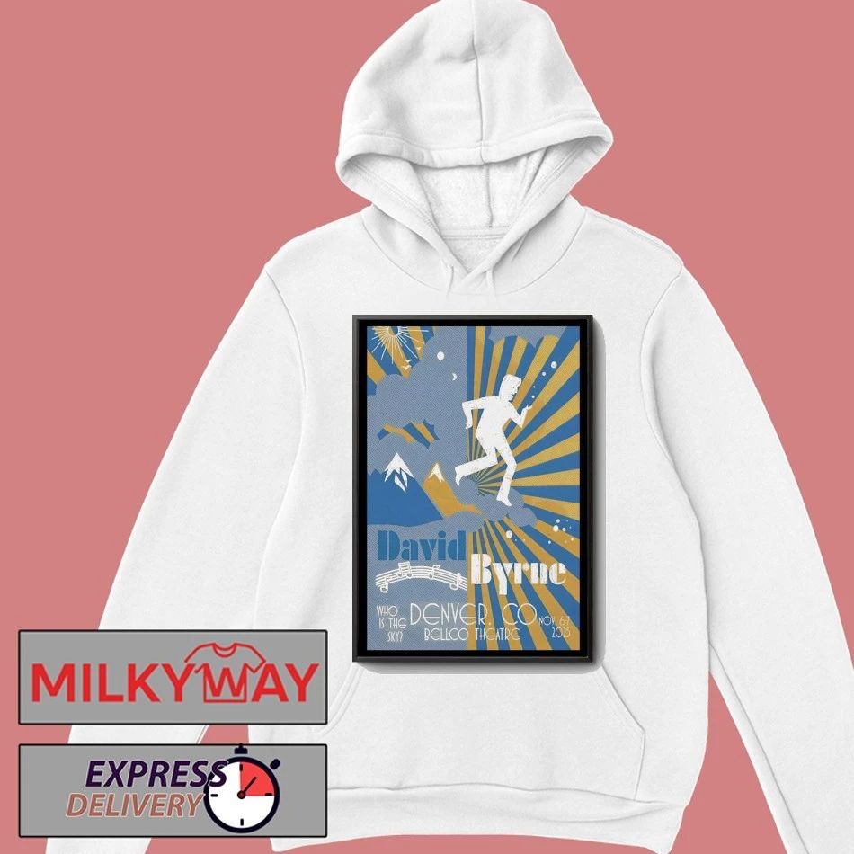 David Byrne Fall Tour 2025 Bellco Theatre Denver Poster shirt
