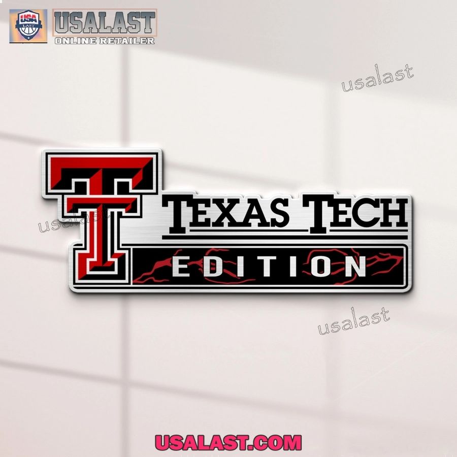 Texas Tech Red Raiders Edition Custom 3D Car Badge Sticker