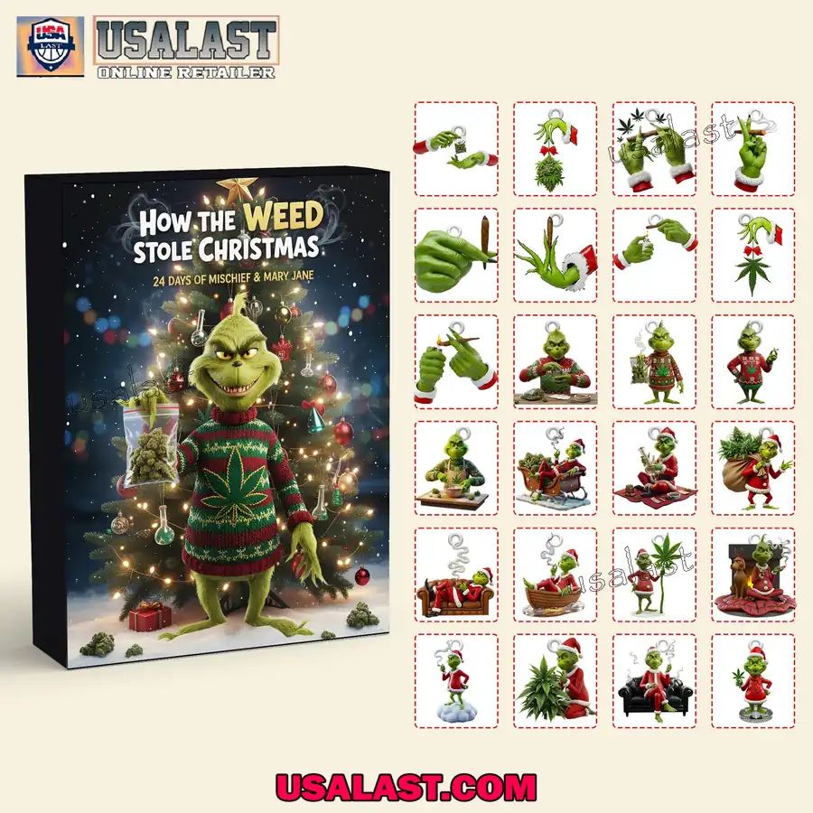 Grinch Stoner Advent Calendar Christmas Gift Box