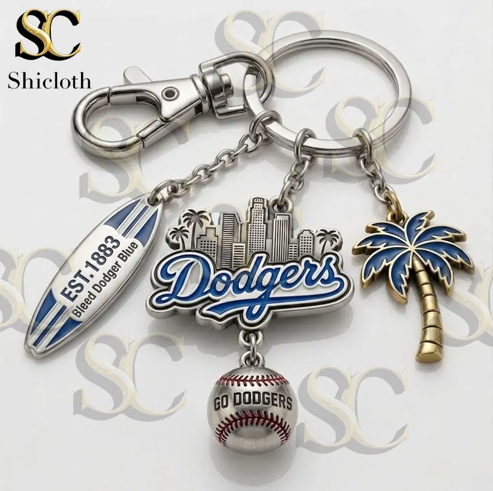 Los Angeles Dodgers EST.1883 Bleed Dodger Blue Keychain