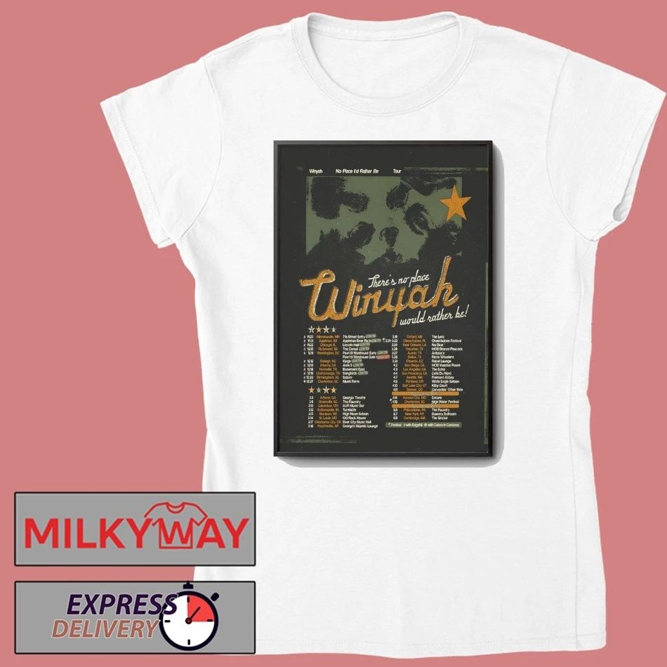 Winyah 2026 No Place I’d Rather Be Tour Poster shirt