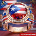 Puerto Rico Custom Name Ring