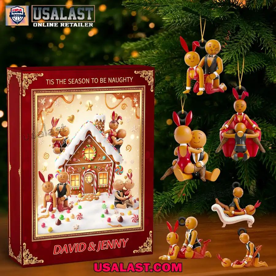 Personalized Gingerbread Couple Christmas Advent Calendar