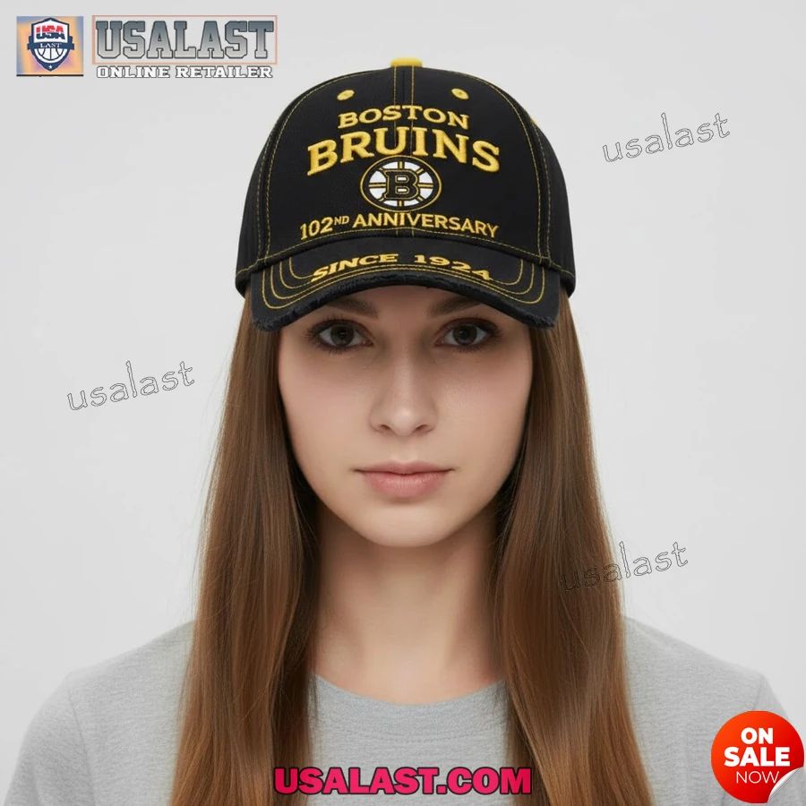Boston Bruins 102nd Anniversary 1924-2026 Classic Cap