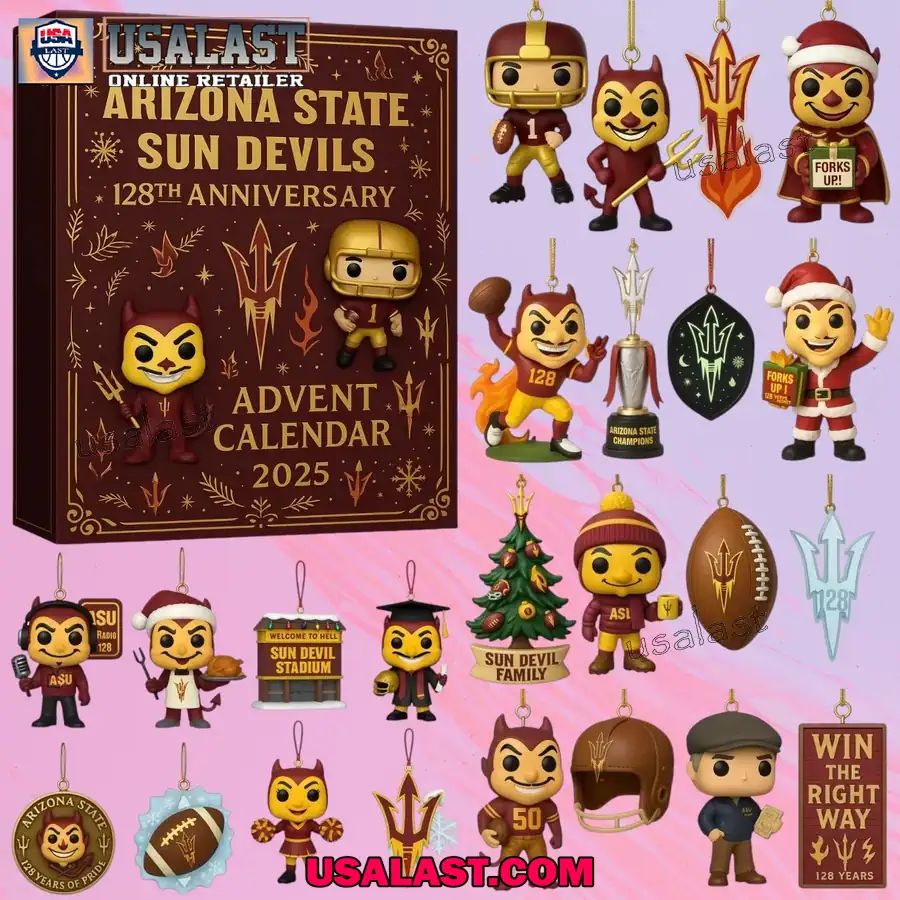 2025 Arizona State Sun Devils 128th Anniversary Advent Calendar