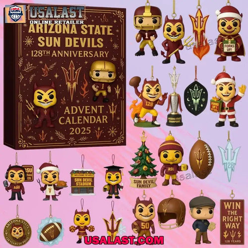 2025 Arizona State Sun Devils 128th Anniversary Advent Calendar