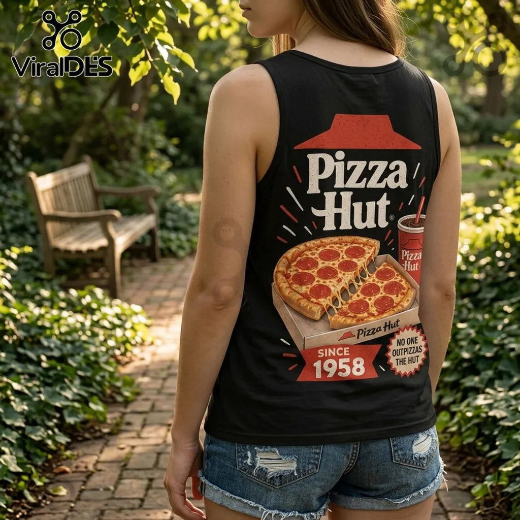 Pizza Hut 1958 Vintage Logo V-Neck Tank Top