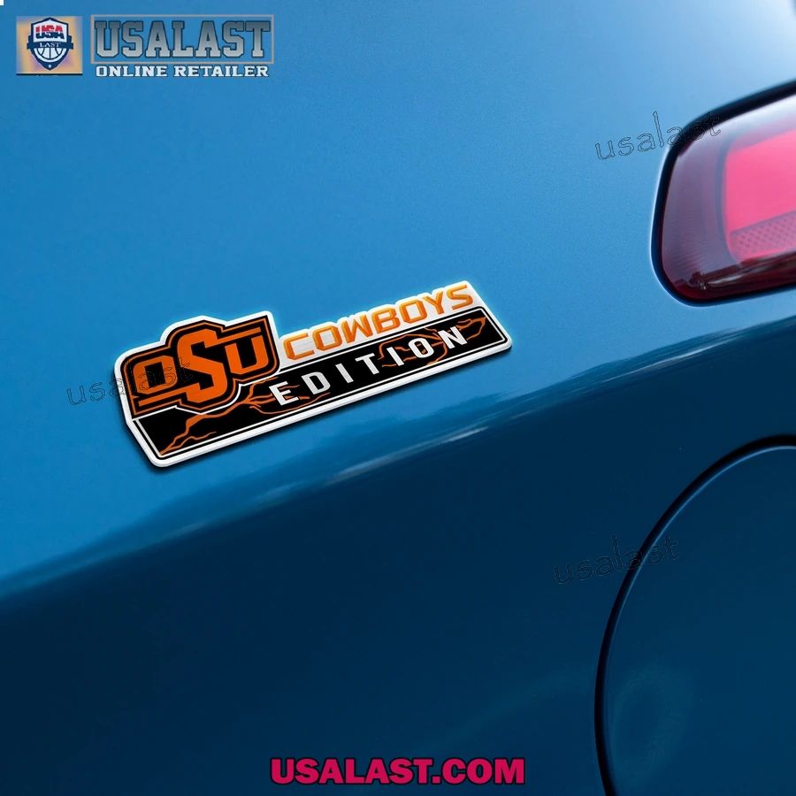Oklahoma State Cowboys Edition 3D Car Badge Sticker