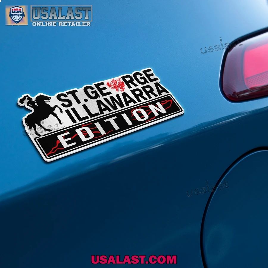 St. George Illawarra Dragons Edition Custom 3D Car Badge Sticker