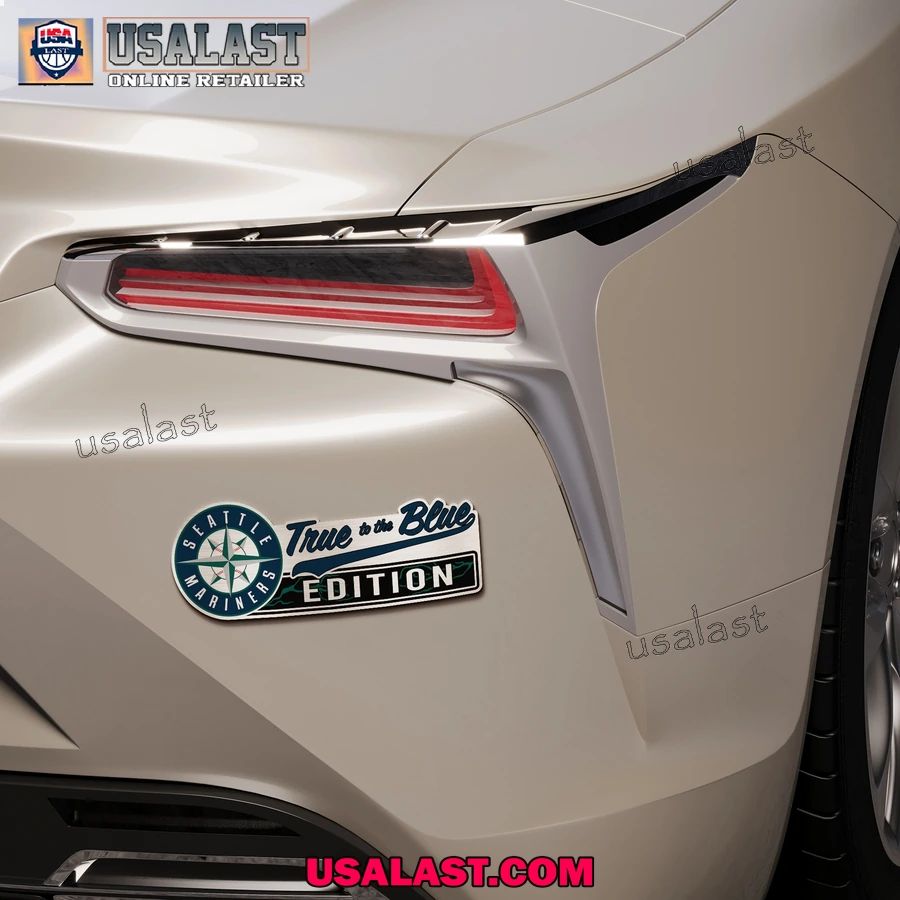 Seattle Mariners Edition Engraved Car Name Badge