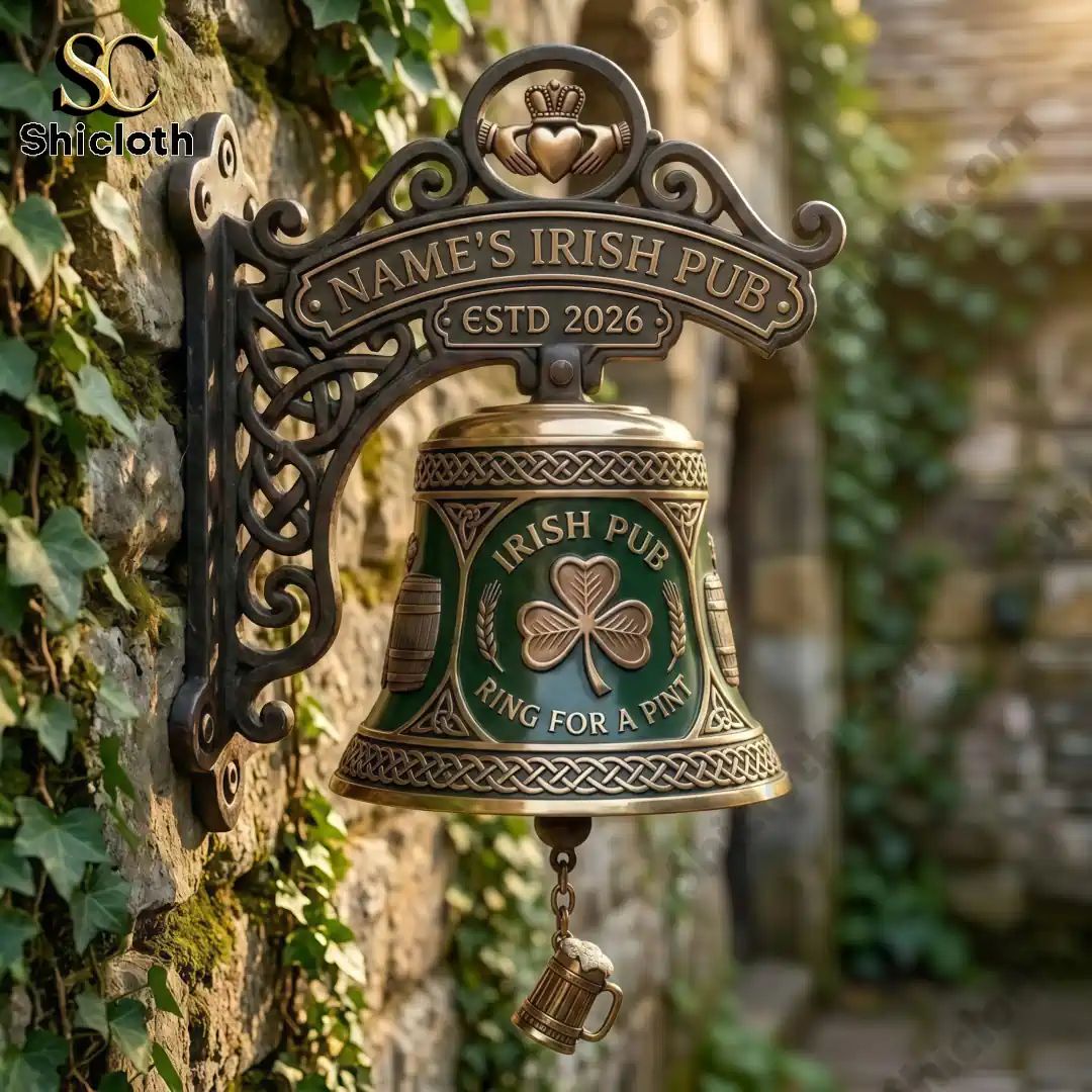 Personalized Irish Pub Ring For A Pint Bell
