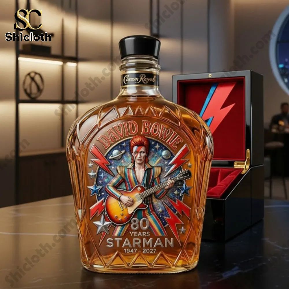 David Bowie 80Th Anniversary Starman Limited Edition Whiskey Bottle
