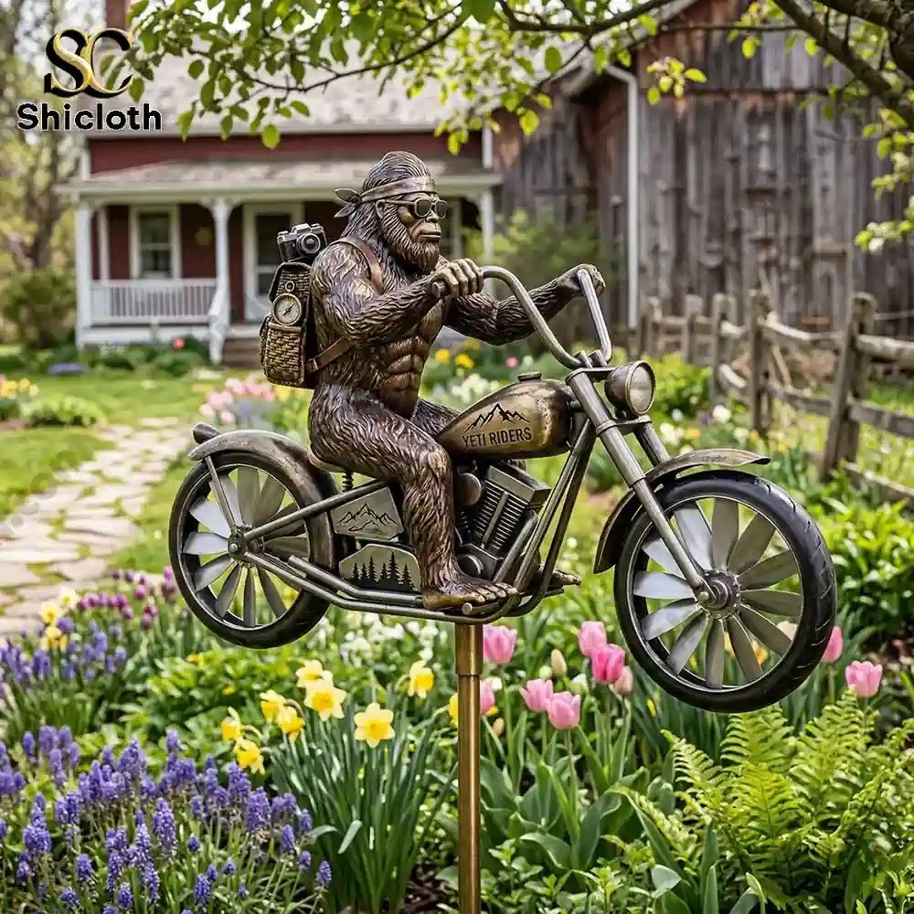 Bigfoot Garden Art Wind Spinner For Garden