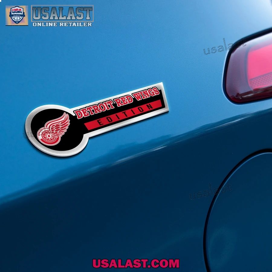 Detroit Red Wings Edition 3D Engraved Car Name Emblem