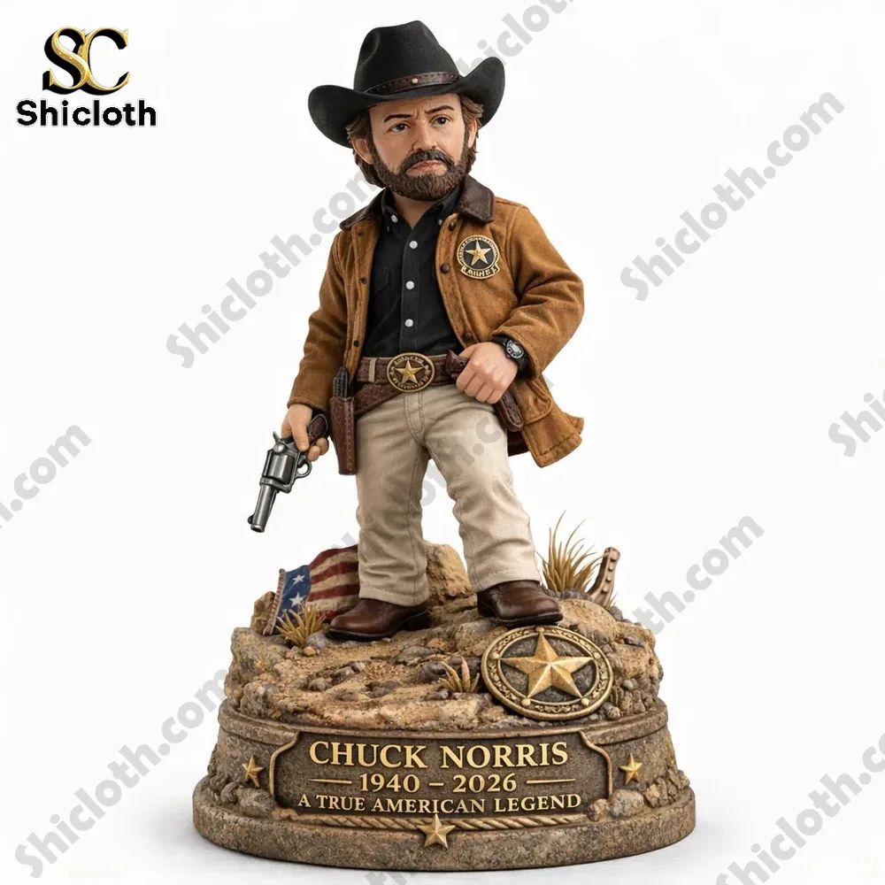 Chuck Norris Memorial Collectible 3D Figurine