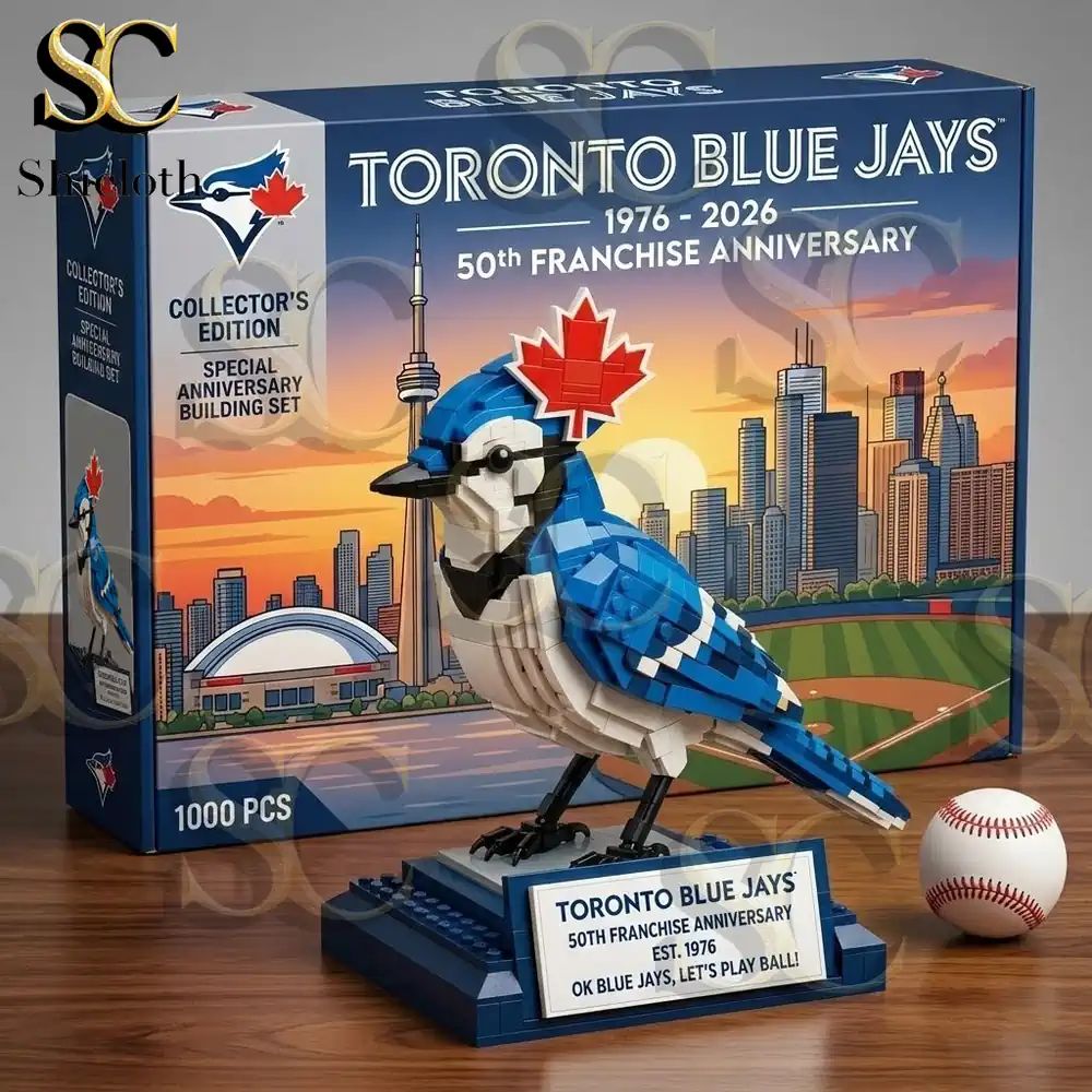 Toronto Blue Jays 50th Anniversary Collectors Building Brick Set