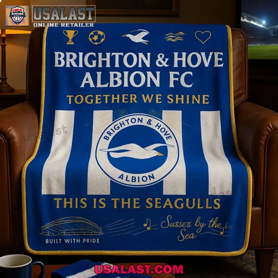 Brighton FC The Seagulls Match Day Blanket